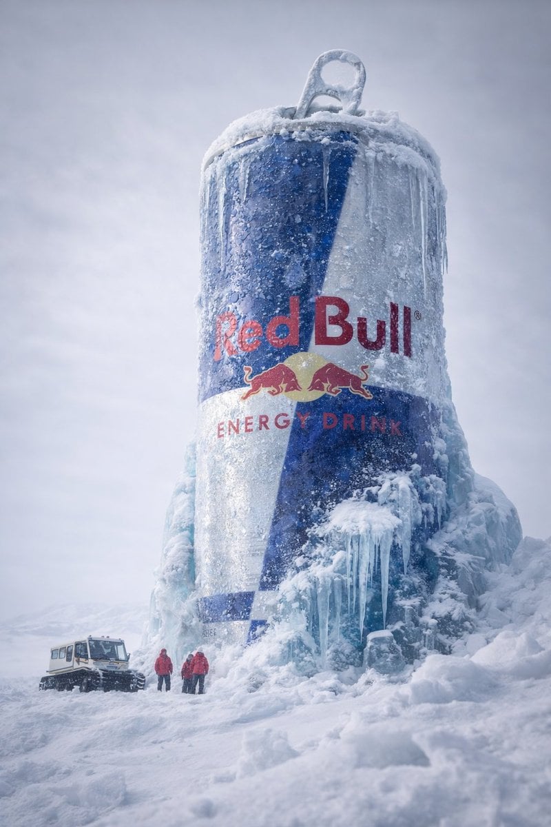 Product & Brand: Hyper-realistic cinematic 8k photograph, low-angle wide perspective. A massive...