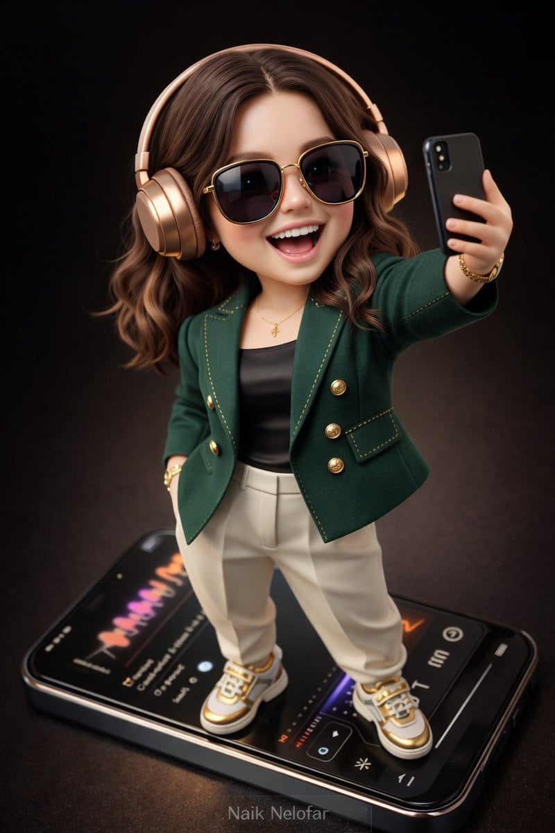 Illustration & 3D: Create a high-detail 3D semi-realistic chibi character with slightly exaggerat...