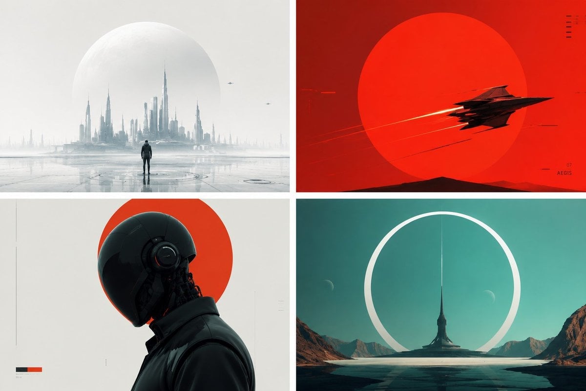 Other: This prompt generates highly stylized, minimalist representations of futuristi...